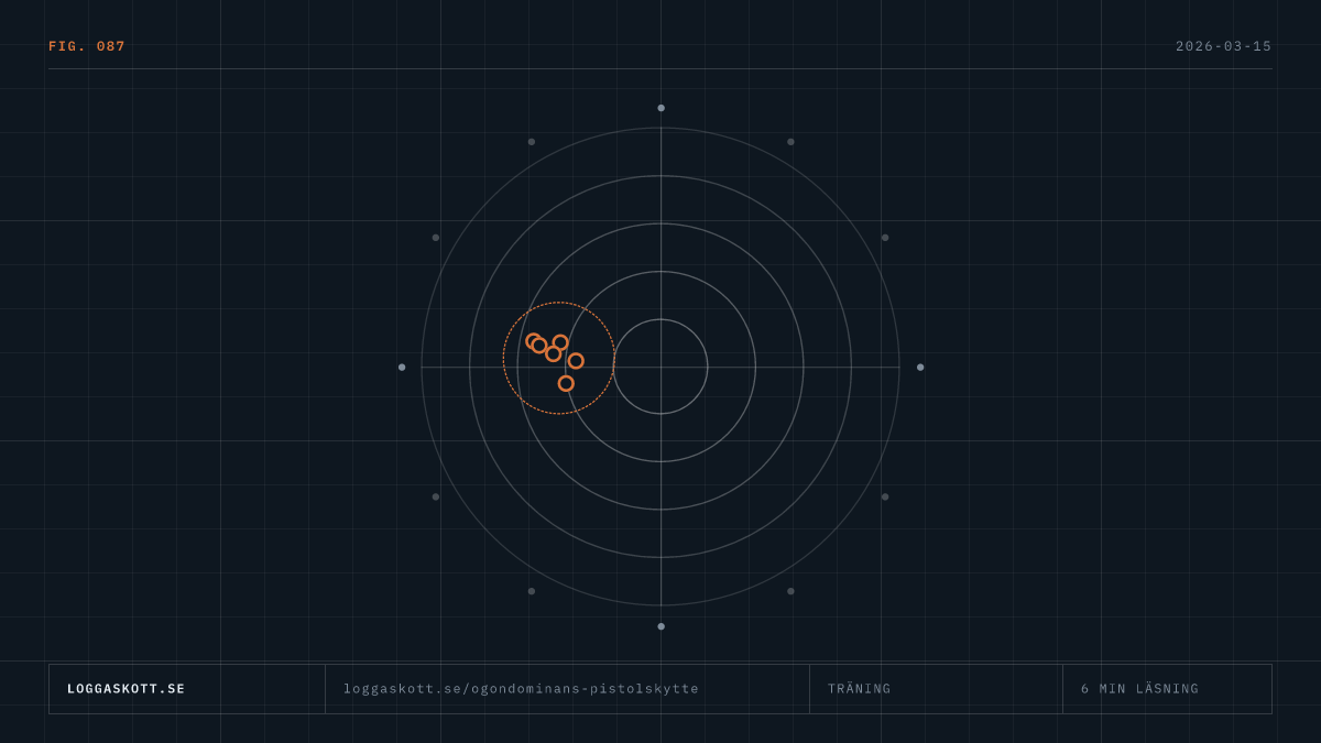 Test av ögondominans för pistolskytte och lösningar vid korsad dominans mellan öga och hand